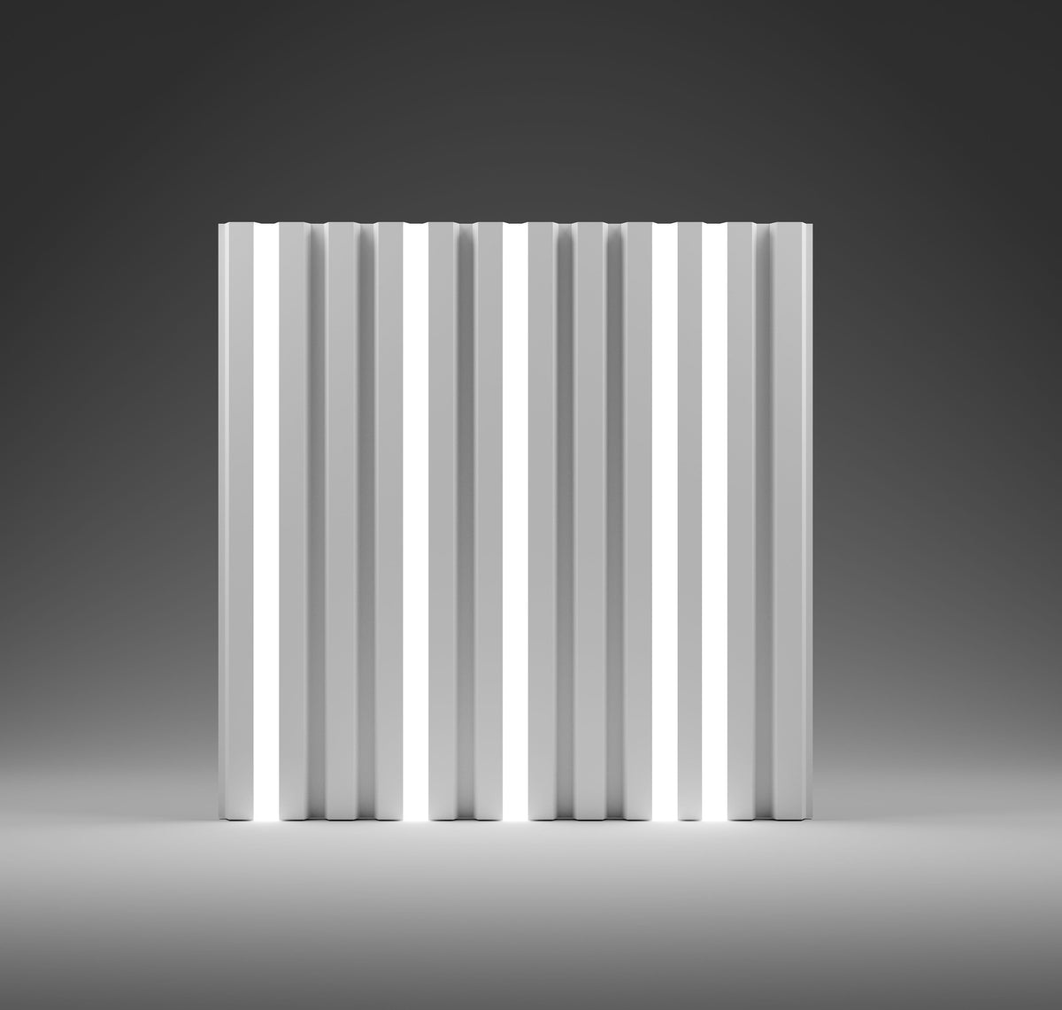 GYPSUM 3D WALL PANEL | GRID +LED 0015