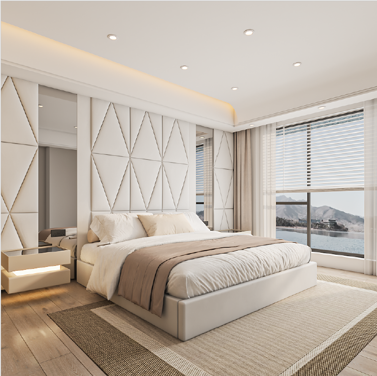 Airah Luxury bed frame – premium upholstered bed with elegant modern design UK