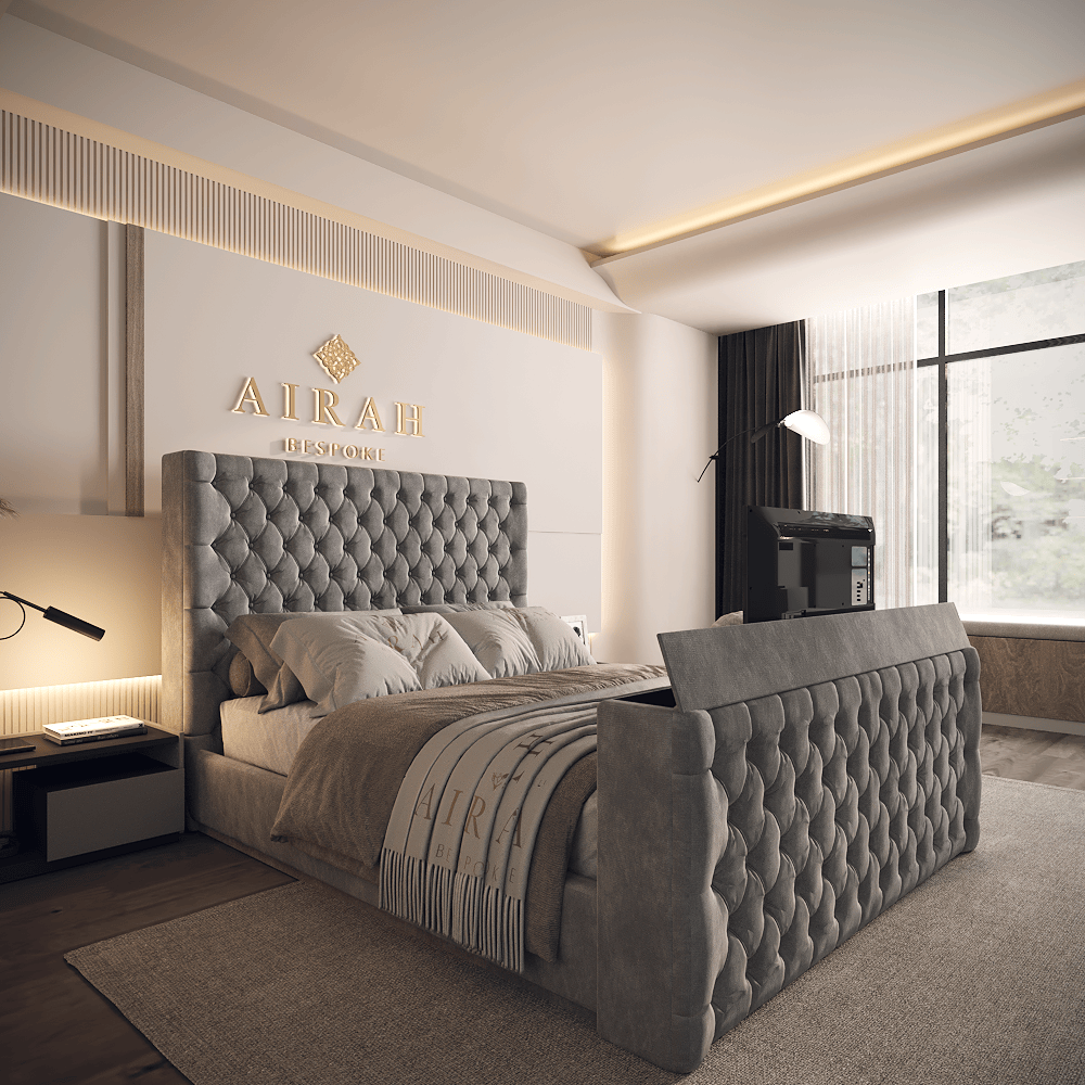 Emberly Bed – premium upholstered bed frame for stylish UK bedrooms