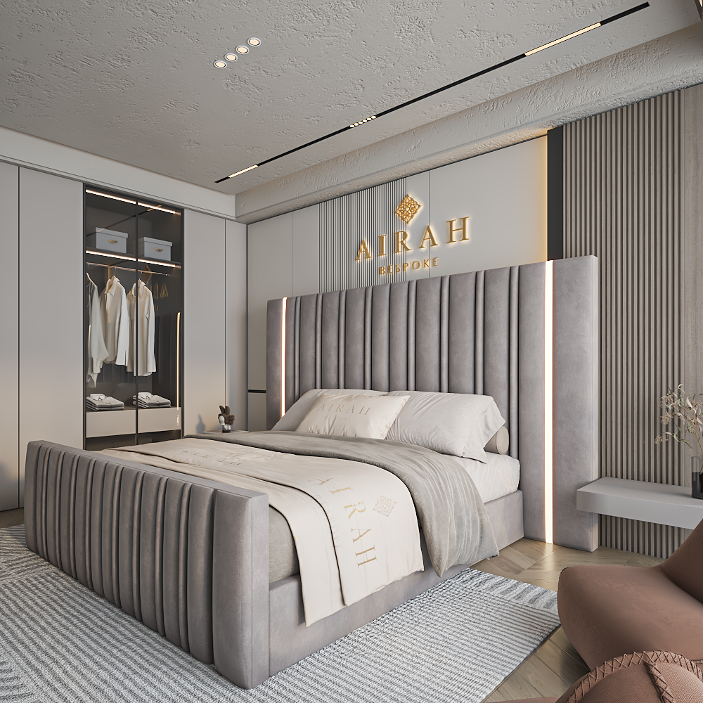 Glow LED Bed with illuminated headboard – luxury LED bed frame for bedrooms