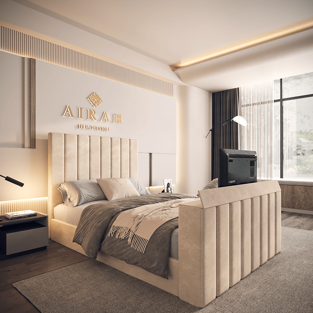 Lume Bed – premium upholstered bed frame for stylish UK bedrooms