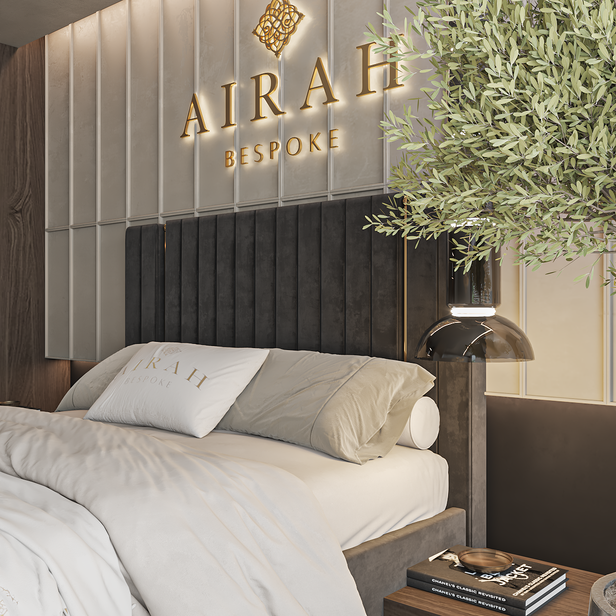 The Marlow bed frame – luxury upholstered bed frame with modern design UK