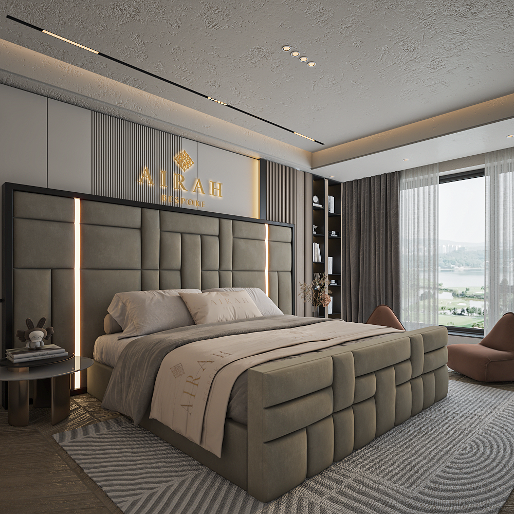 Modern Radiant LED bed frame – integrated LED lighting for a premium bedroom look