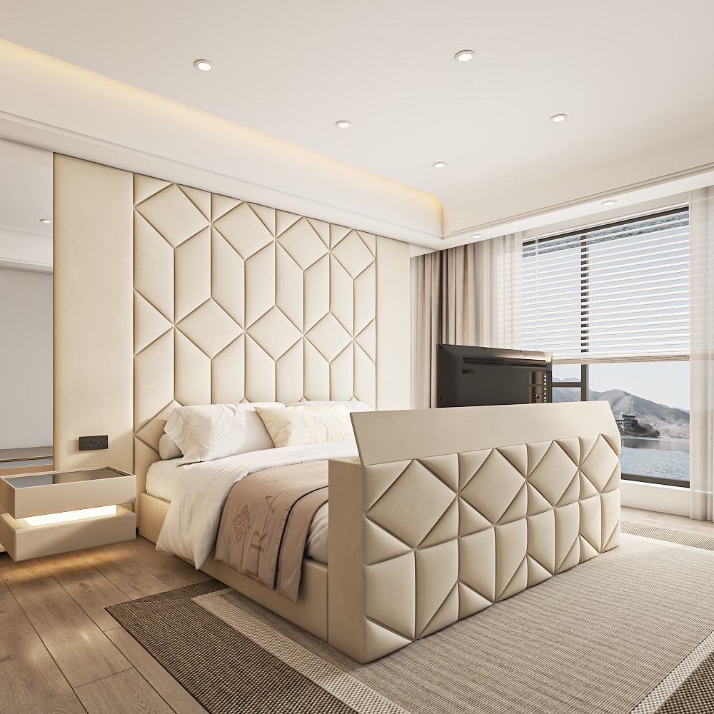 Modern Alora bed frame UK – stylish upholstered frame for contemporary bedrooms