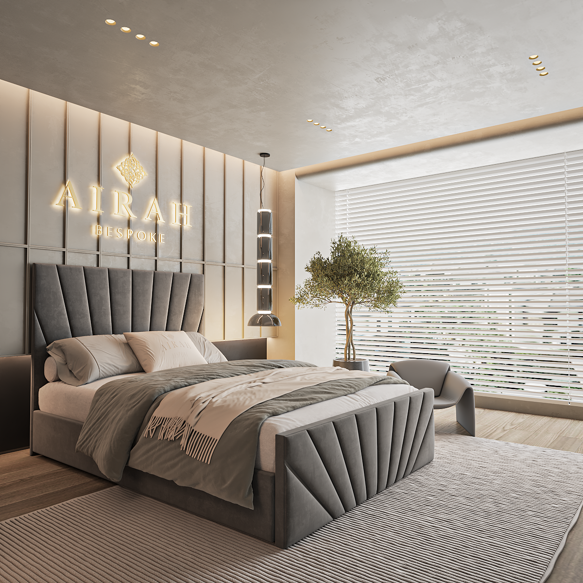 Modern Arden bed frame UK – stylish upholstered frame for contemporary bedrooms