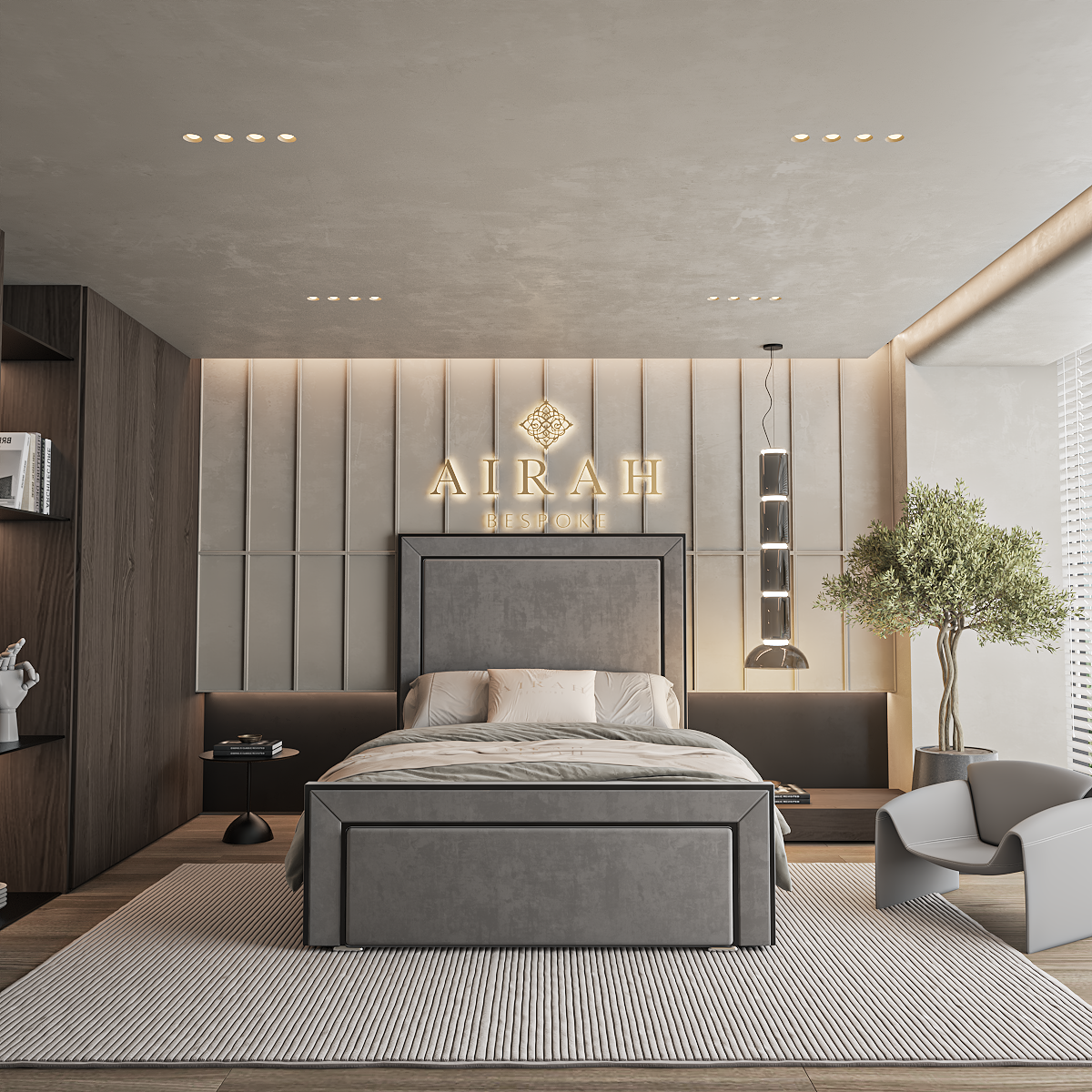 Modern Arden bed frame UK – stylish upholstered frame for contemporary bedrooms