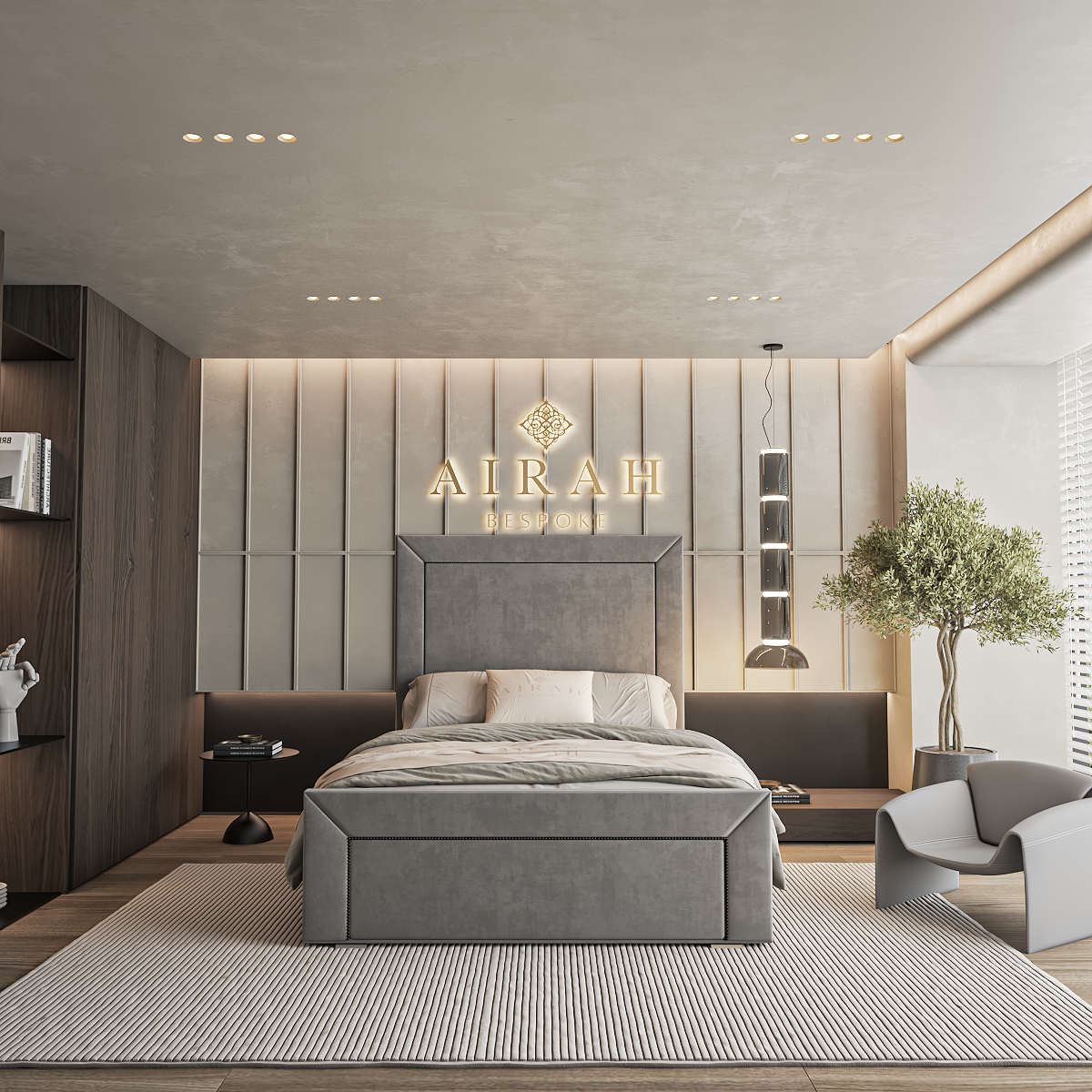 Modern Ashton bed frame UK – stylish upholstered frame for contemporary bedrooms