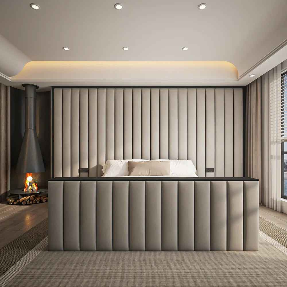 The Aspen high end TV conversion unit, luxury concealed TV cabinet for modern living rooms