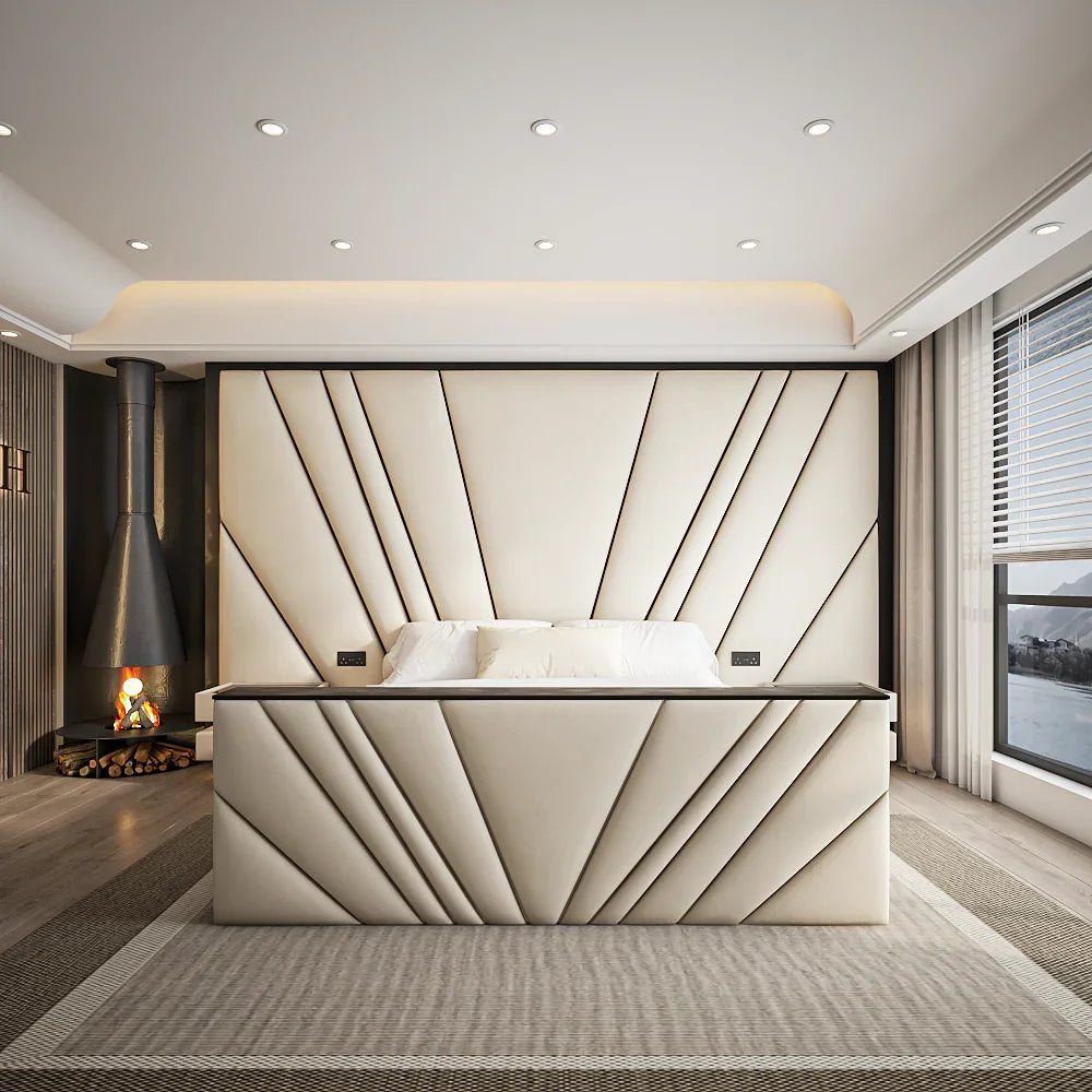 Luxury Horizon TV conversion bed – hidden TV compartment in the footboard with premium finish