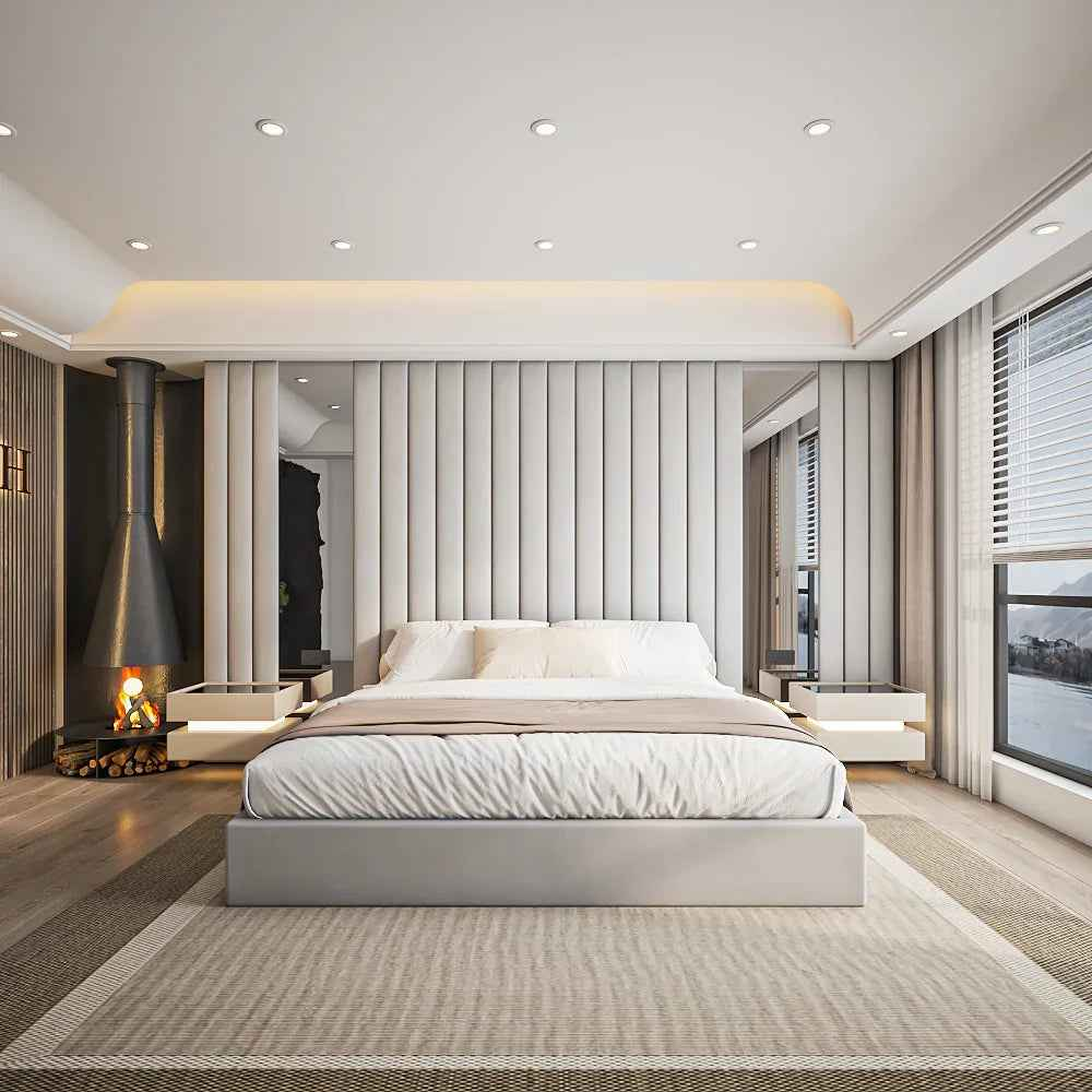 The Meadow low foot board, modern bed design with clean lines for contemporary bedroom
