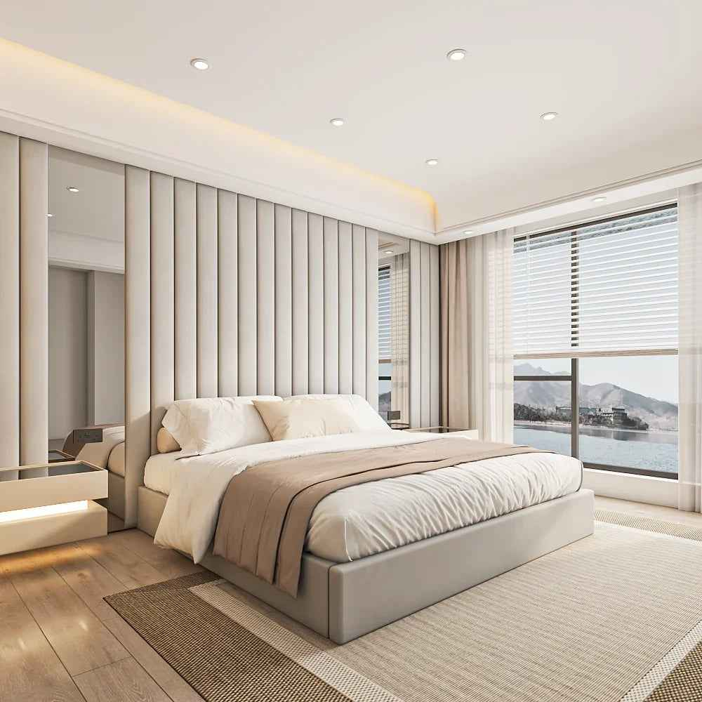 The Meadow low foot board, modern bed design with clean lines for contemporary bedroom