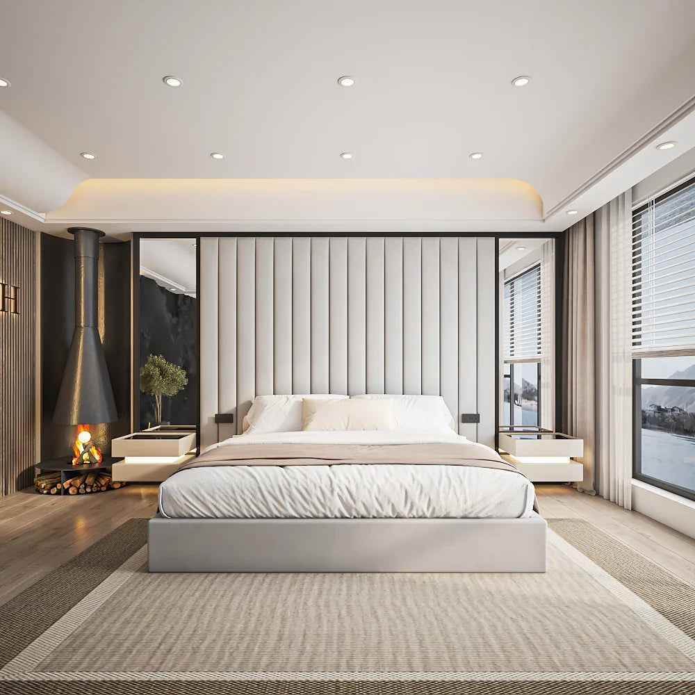 The Savanna low foot board bed frame, elegant modern design for stylish interiors