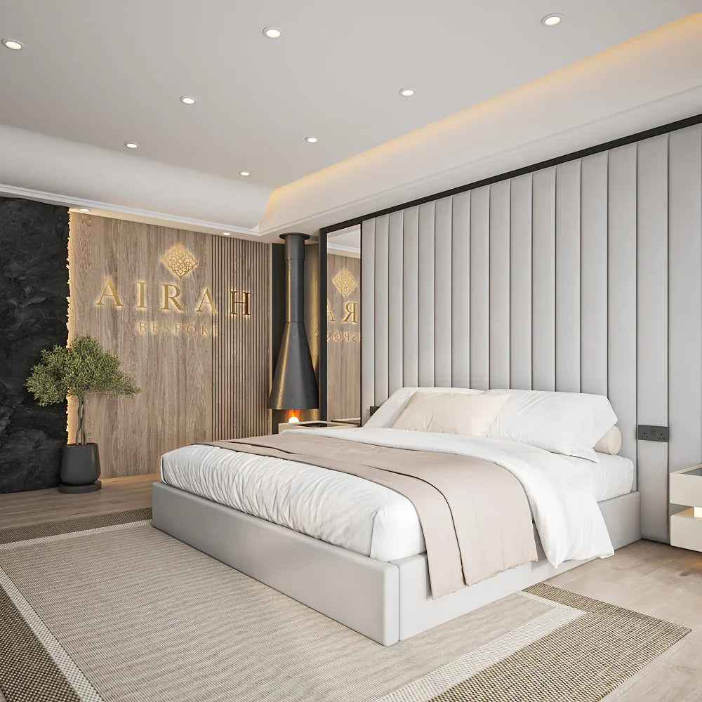 The Savanna low foot board bed frame, elegant modern design for stylish interiors