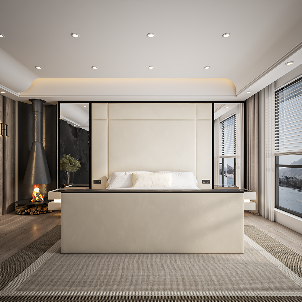 Modern Seren bed frame UK – stylish upholstered frame for contemporary bedrooms