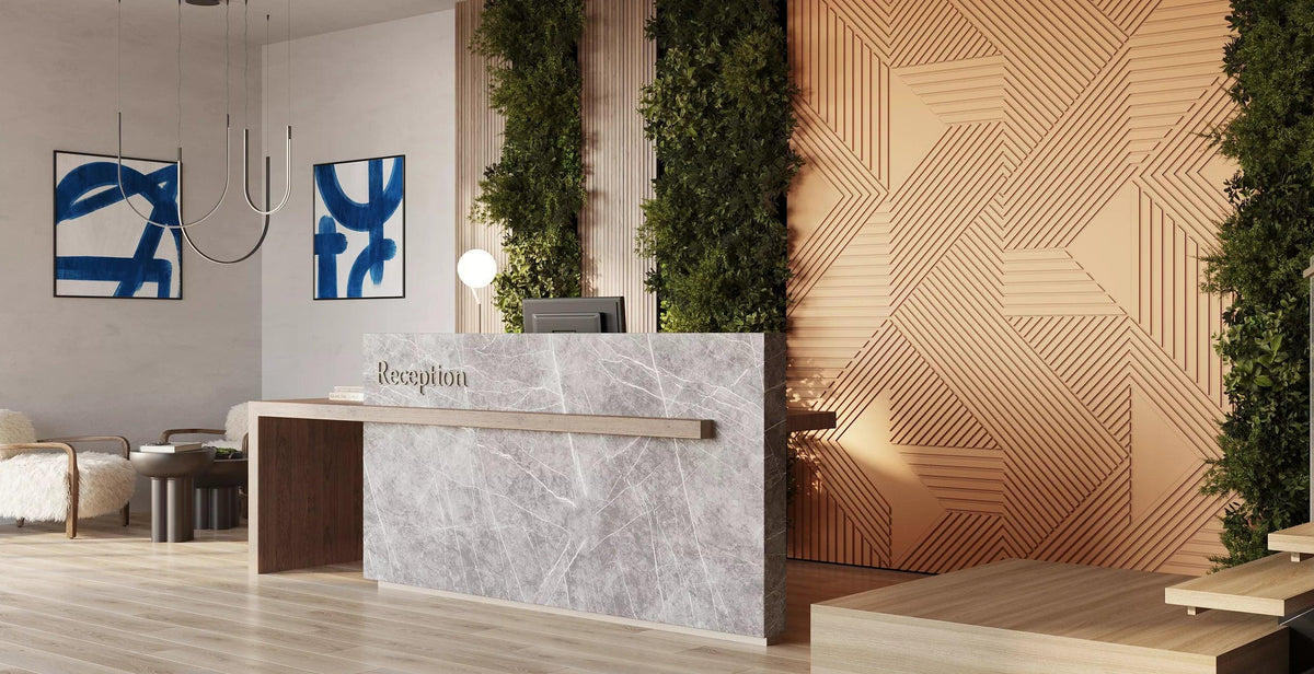 GYPSUM 3D WALL PANEL | TRINITY + LED 0021