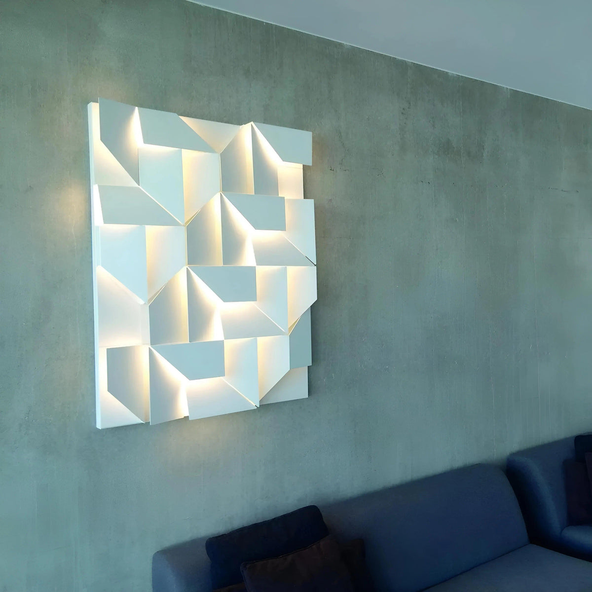 GYPSUM 3D WALL PANEL | GEON + LED 0035