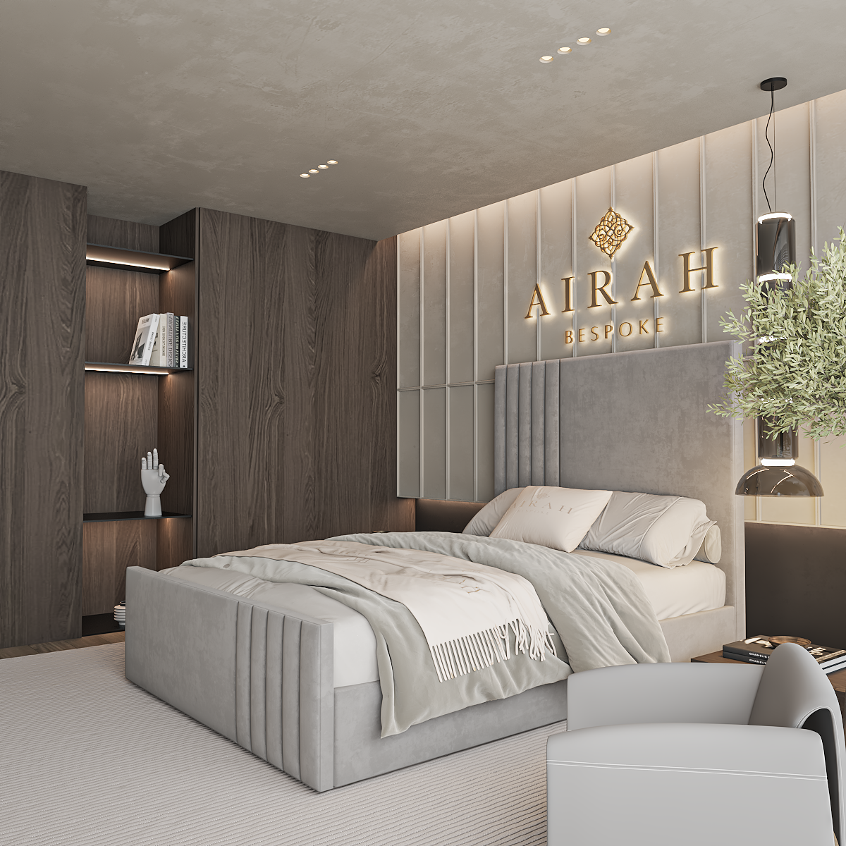 Modern Callen bed frame UK – stylish upholstered frame for contemporary bedrooms