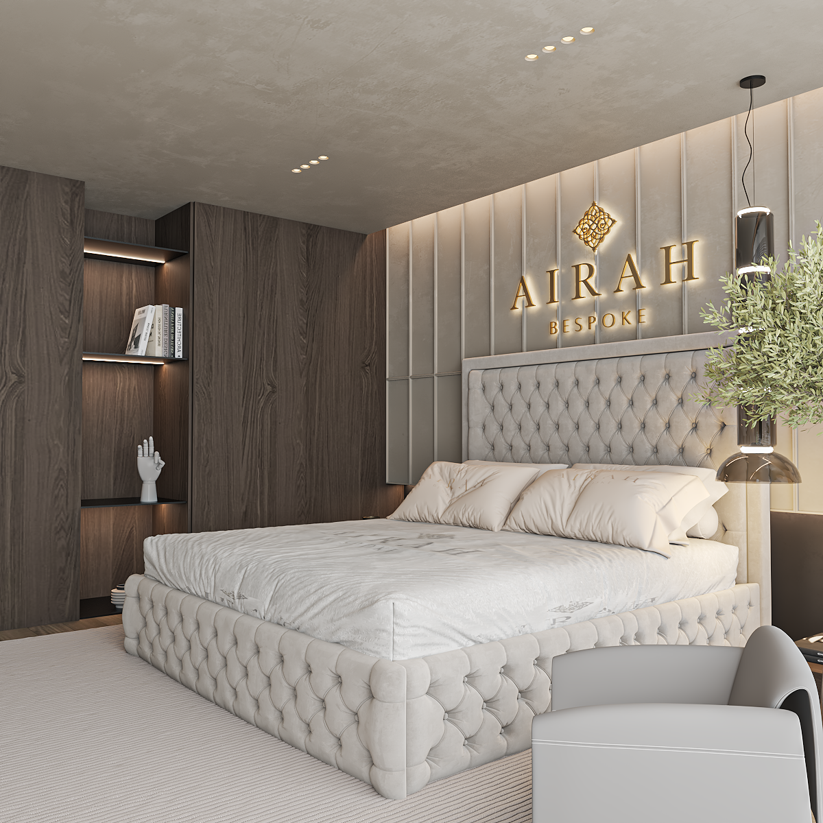 Seren upholstered bed – premium bed frame for contemporary UK bedrooms