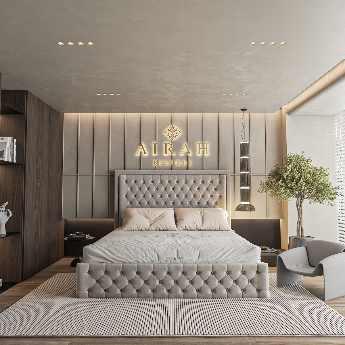 Modern Sterling bed frame UK – stylish upholstered frame for contemporary bedrooms