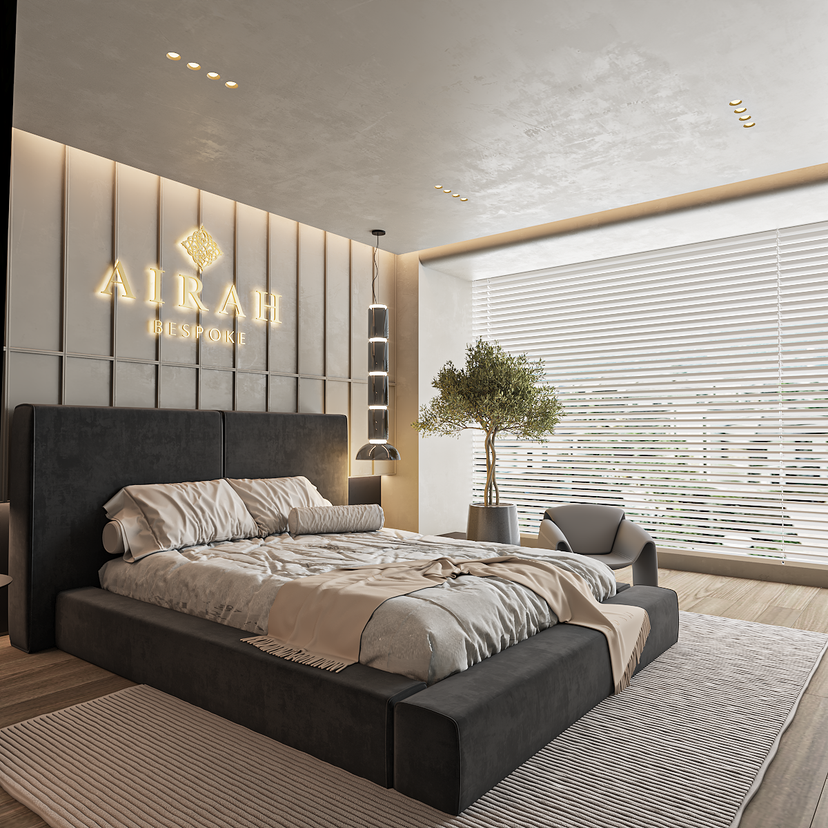 Modern Sterling bed frame UK – stylish upholstered frame for contemporary bedrooms