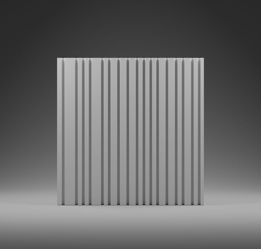 Sample Cascade S0114 — Gypsum 3D Wall Panel