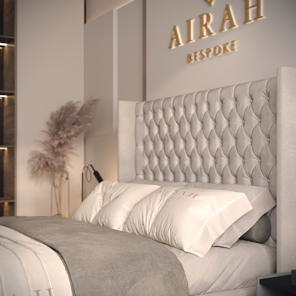 Modern Arden bed frame – luxury upholstered bed for master bedroom