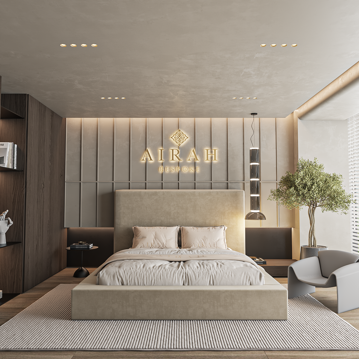 Modern Elson bed frame UK – stylish upholstered frame for contemporary bedrooms