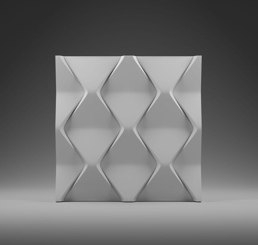 Sample Rombo S0118 — Gypsum 3D Wall Panel