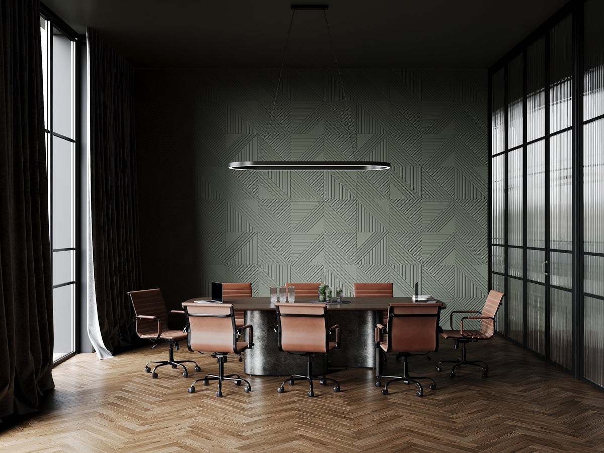 GYPSUM 3D WALL PANEL | TRINITY + LED 0021