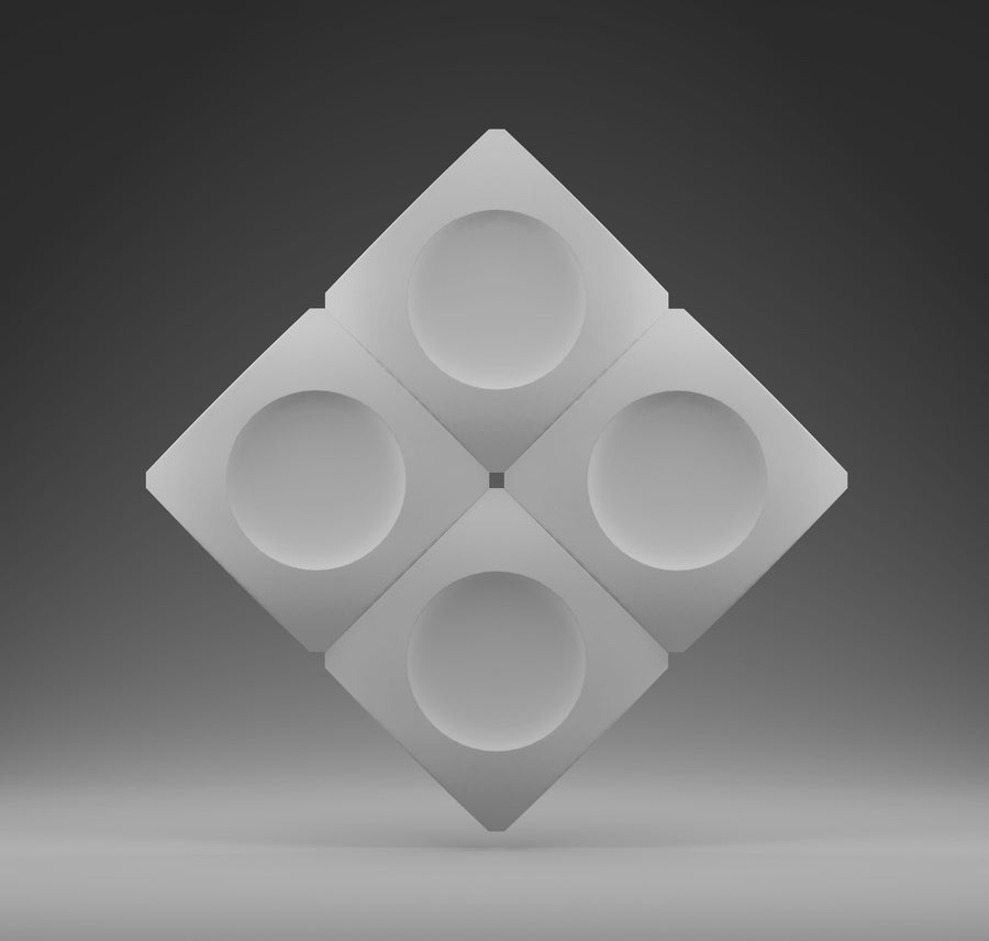 Nova 0040 — Gypsum 3D Wall Panel