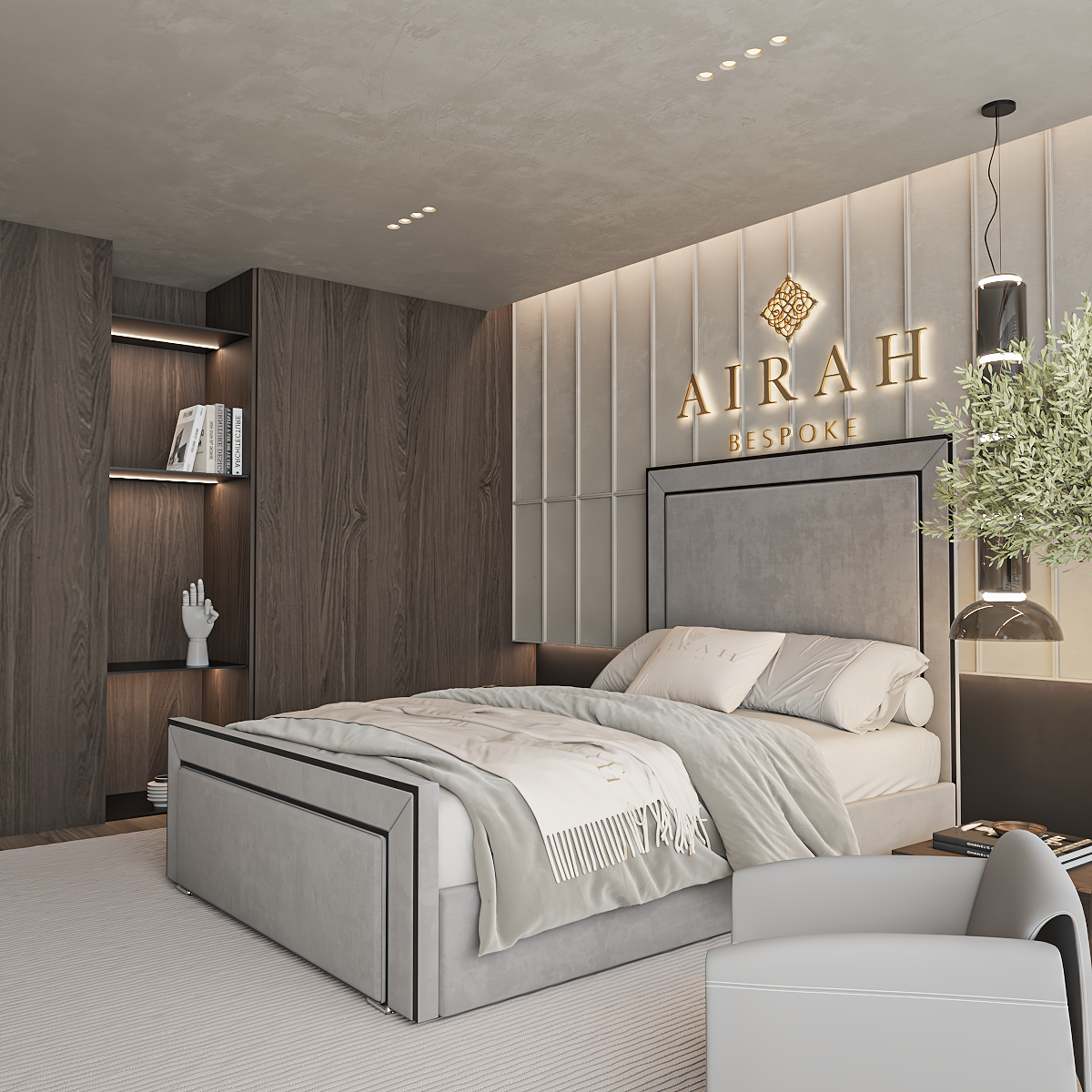 Modern Arden bed frame UK – stylish upholstered frame for contemporary bedrooms