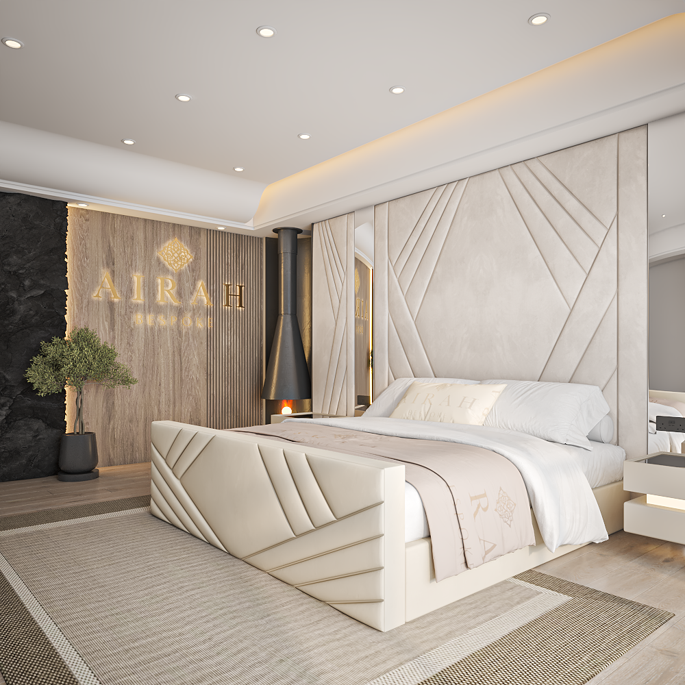 Modern Aurel bed frame UK – stylish upholstered frame for contemporary bedrooms