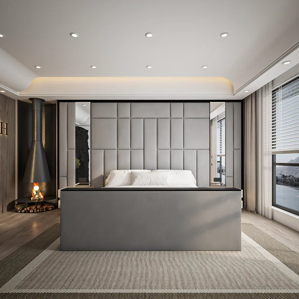The Elara High End TV Conversion bed – luxury TV bed with pop-up TV lift in footboard