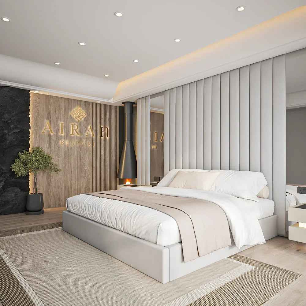 The Meadow low foot board, modern bed design with clean lines for contemporary bedroom