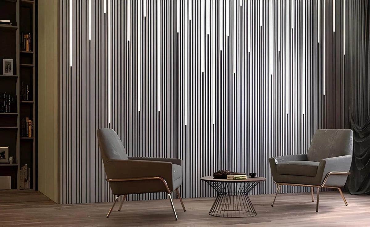 GYPSUM 3D WALL PANEL | CASCADE + LED 0114
