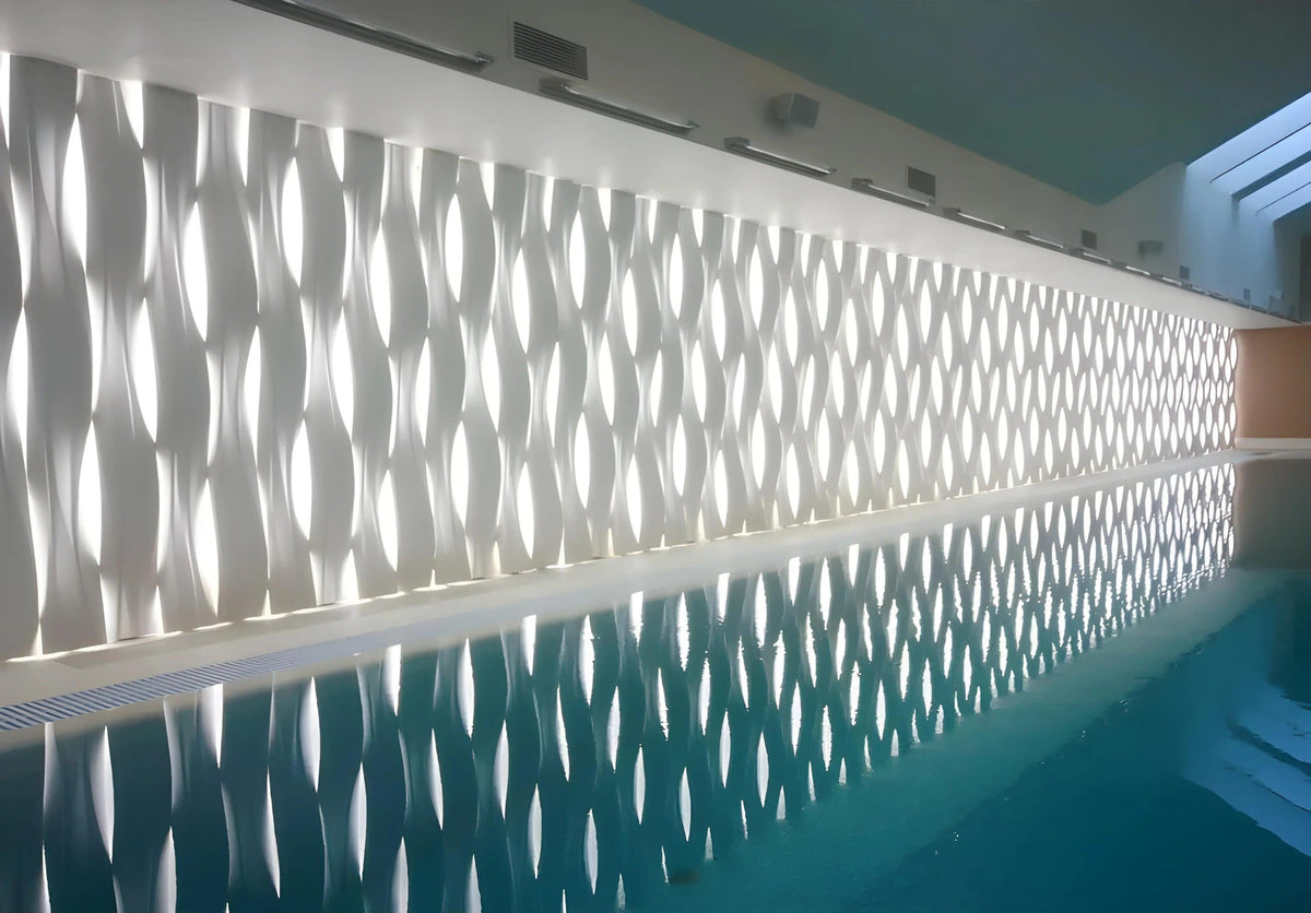 GYPSUM 3D WALL PANEL | SAMPLE AQUA S0018