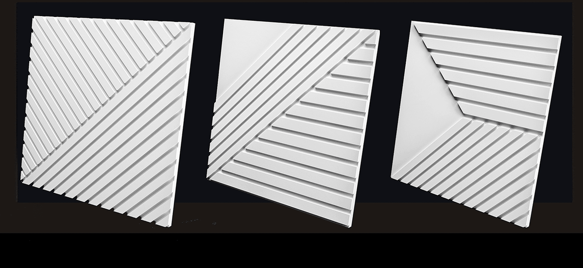 GYPSUM 3D WALL PANEL | SAMPLE TRINITY S0021