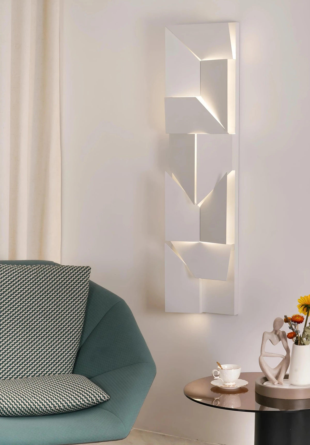 GYPSUM 3D WALL PANEL | GEON + LED 0035