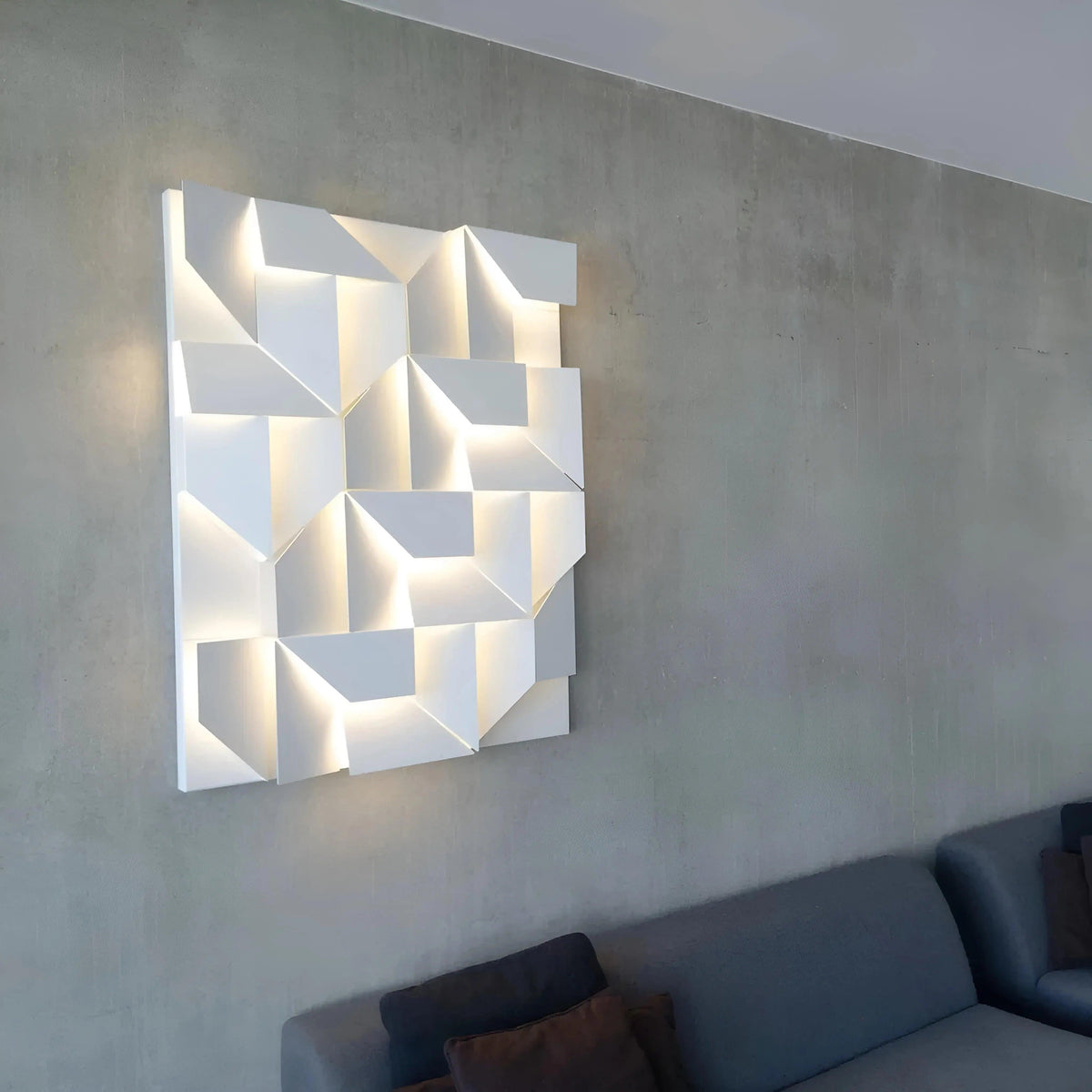 GYPSUM 3D WALL PANEL | GEON + LED 0035