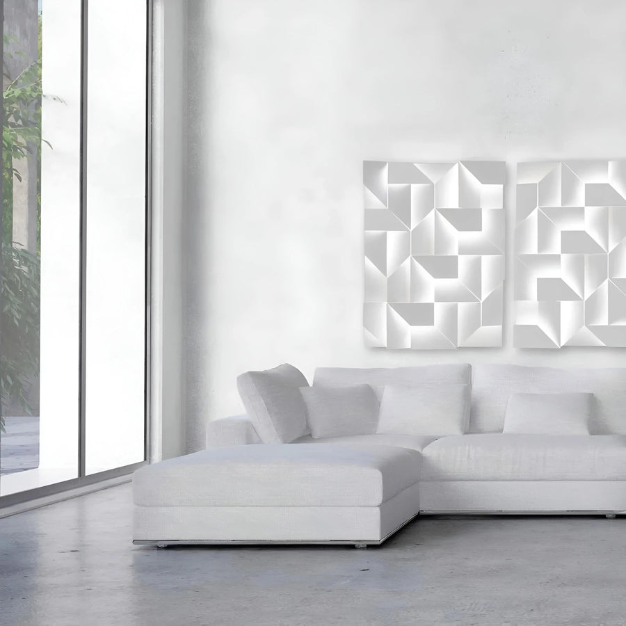 Geon + LED 0035 — Gypsum 3D Wall Panel