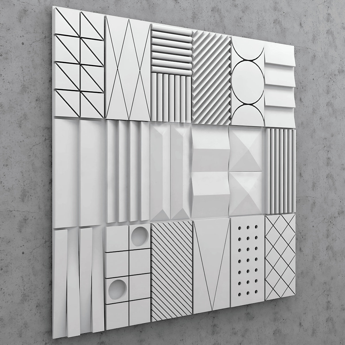 GYPSUM 3D WALL PANEL | INCA 0082