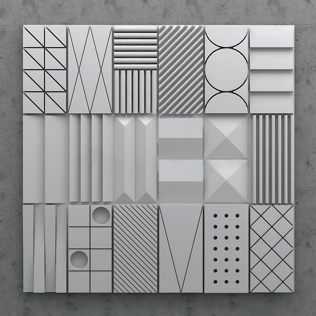 GYPSUM 3D WALL PANEL | INCA 0082