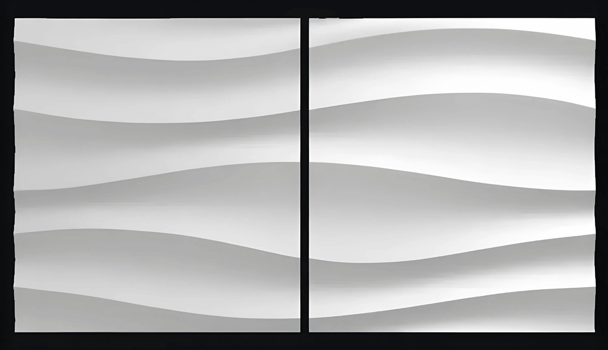 GYPSUM 3D WALL PANEL | SAMPLE RIPPLE S0076
