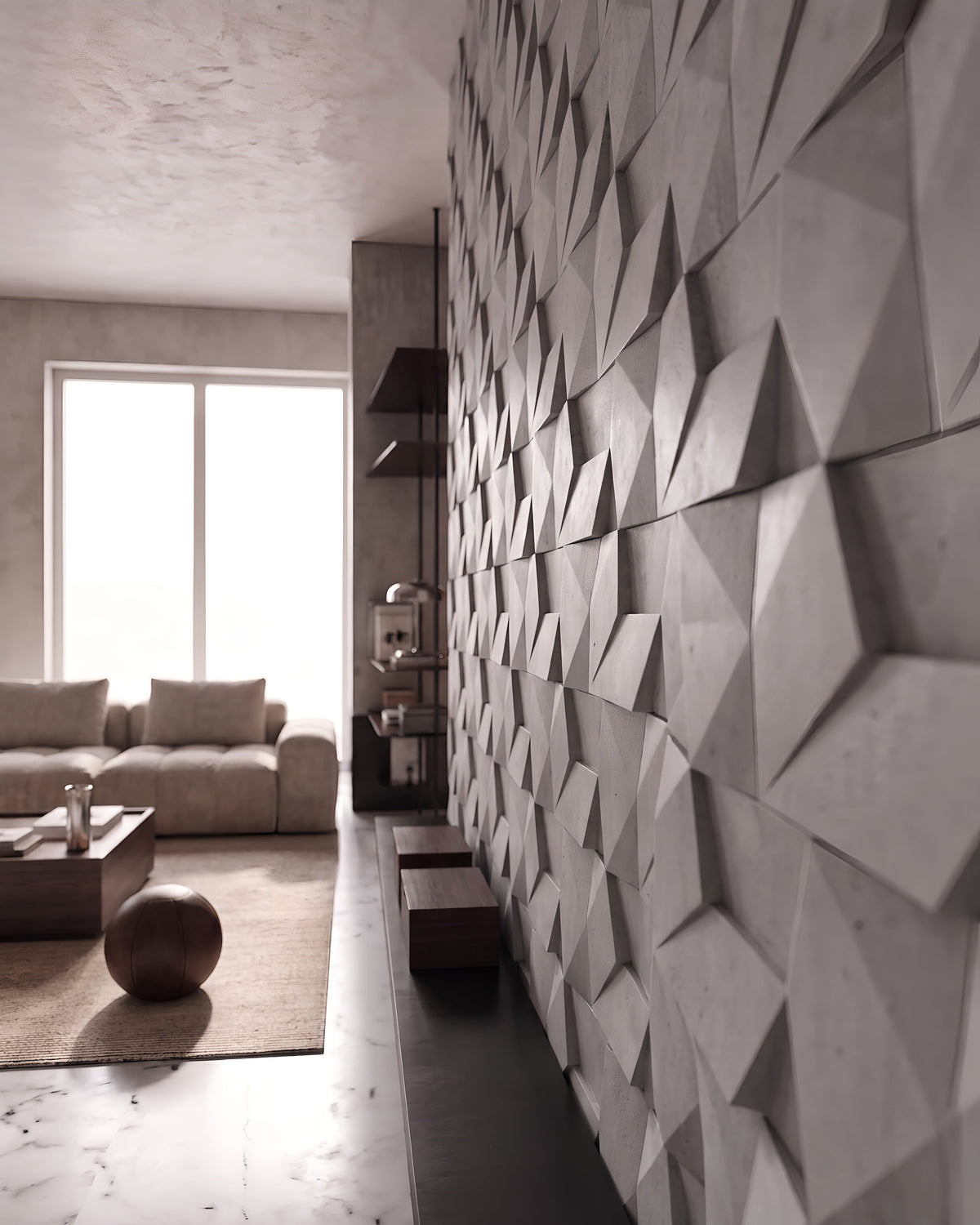 GYPSUM 3D WALL PANEL | ORIGAMI 0024