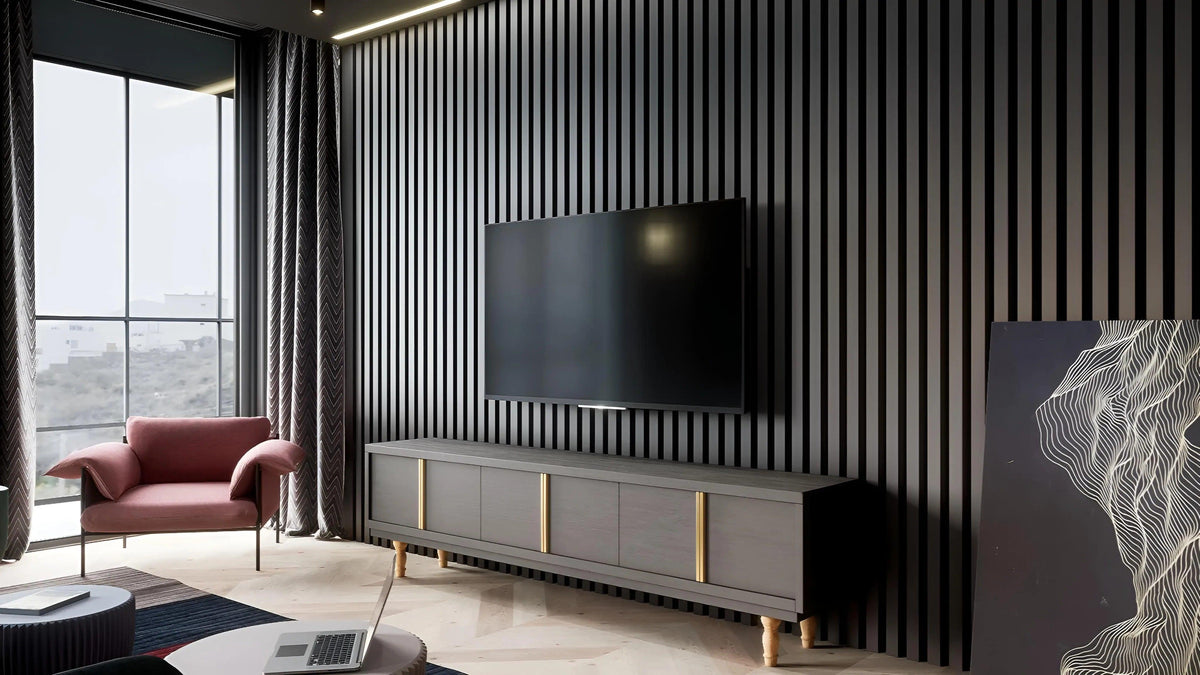 GYPSUM 3D WALL PANEL | LIGNEO + LED 0112