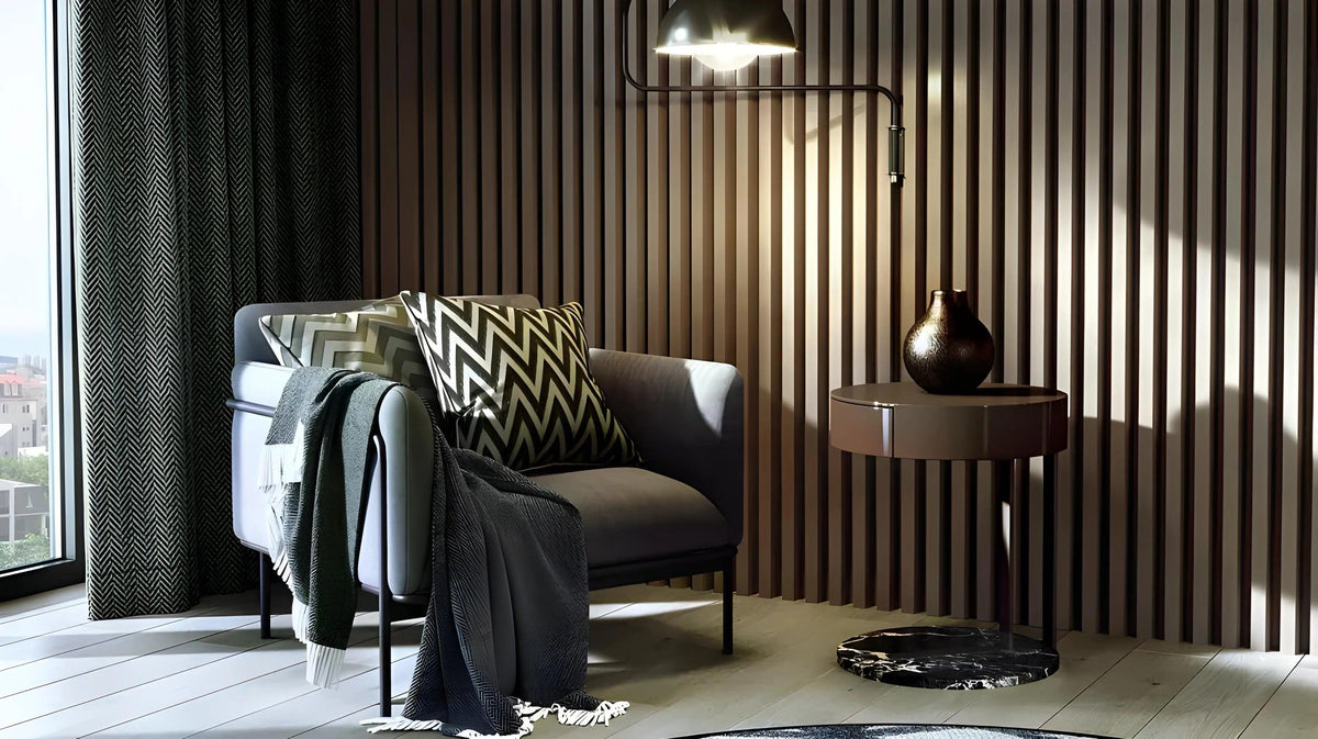 GYPSUM 3D WALL PANEL | LIGNEO + LED 0112