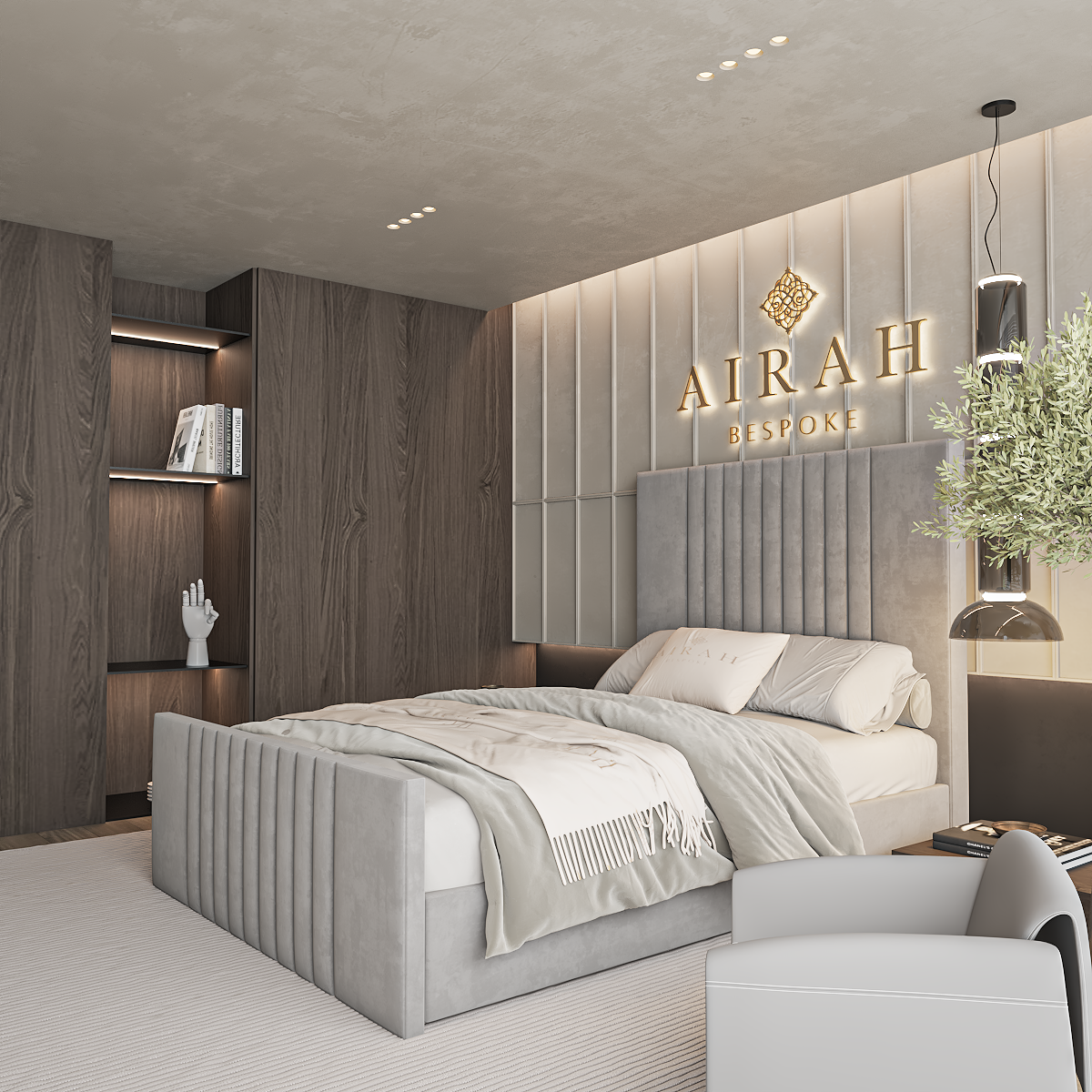 Modern Easton bed frame UK – stylish upholstered frame for contemporary bedrooms