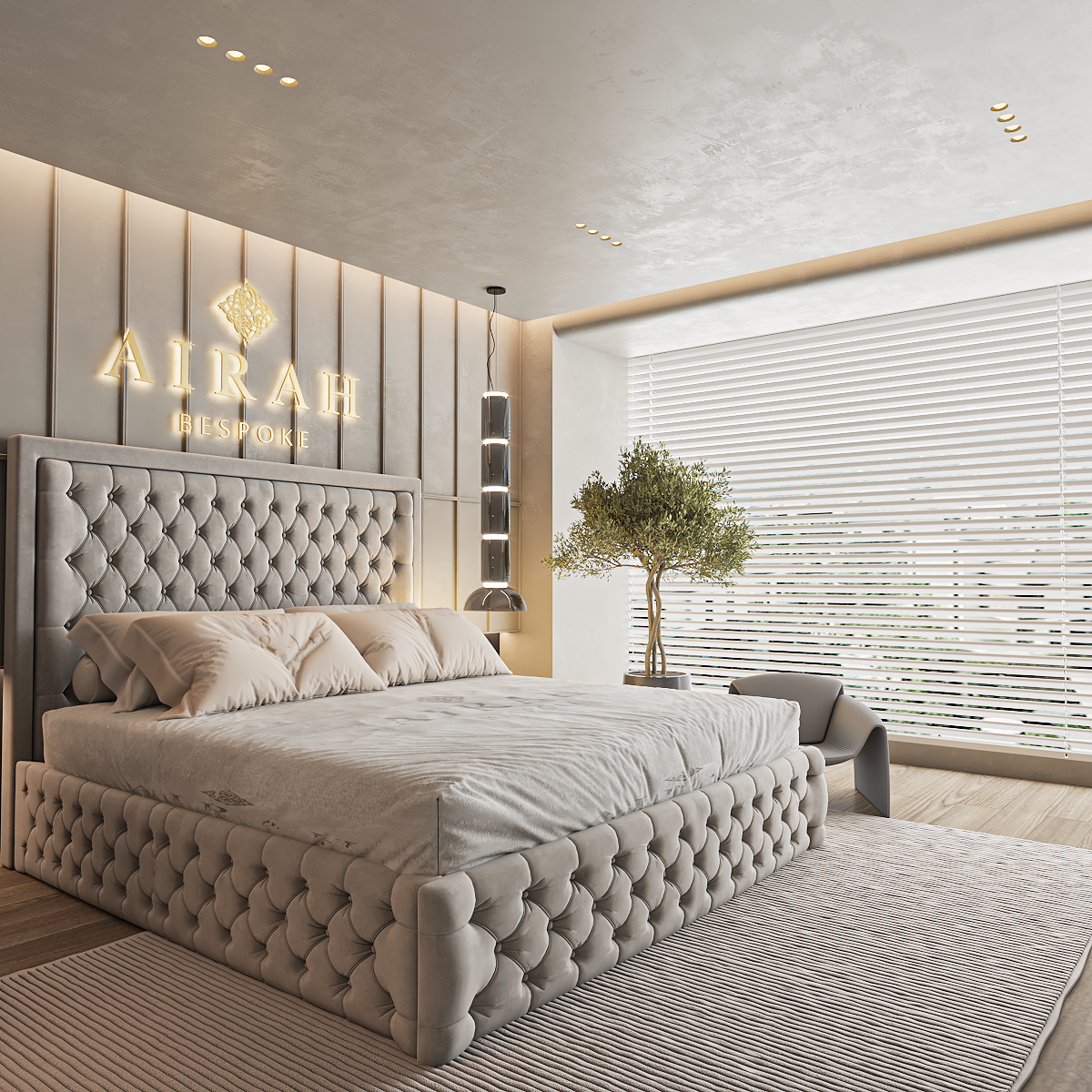 Seren upholstered bed – premium bed frame for contemporary UK bedrooms